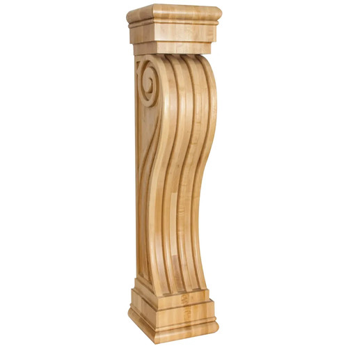Fluted art deco fireplace - 36",