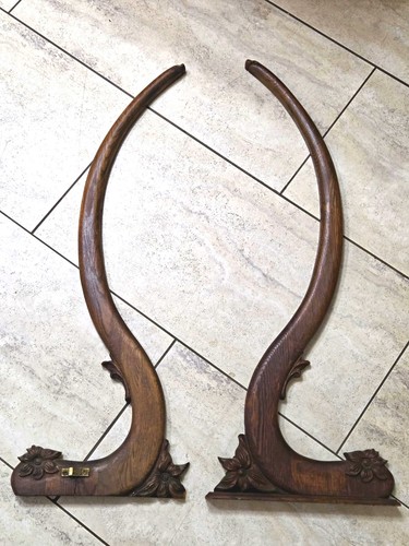 Antique carved wood - carved, corbels